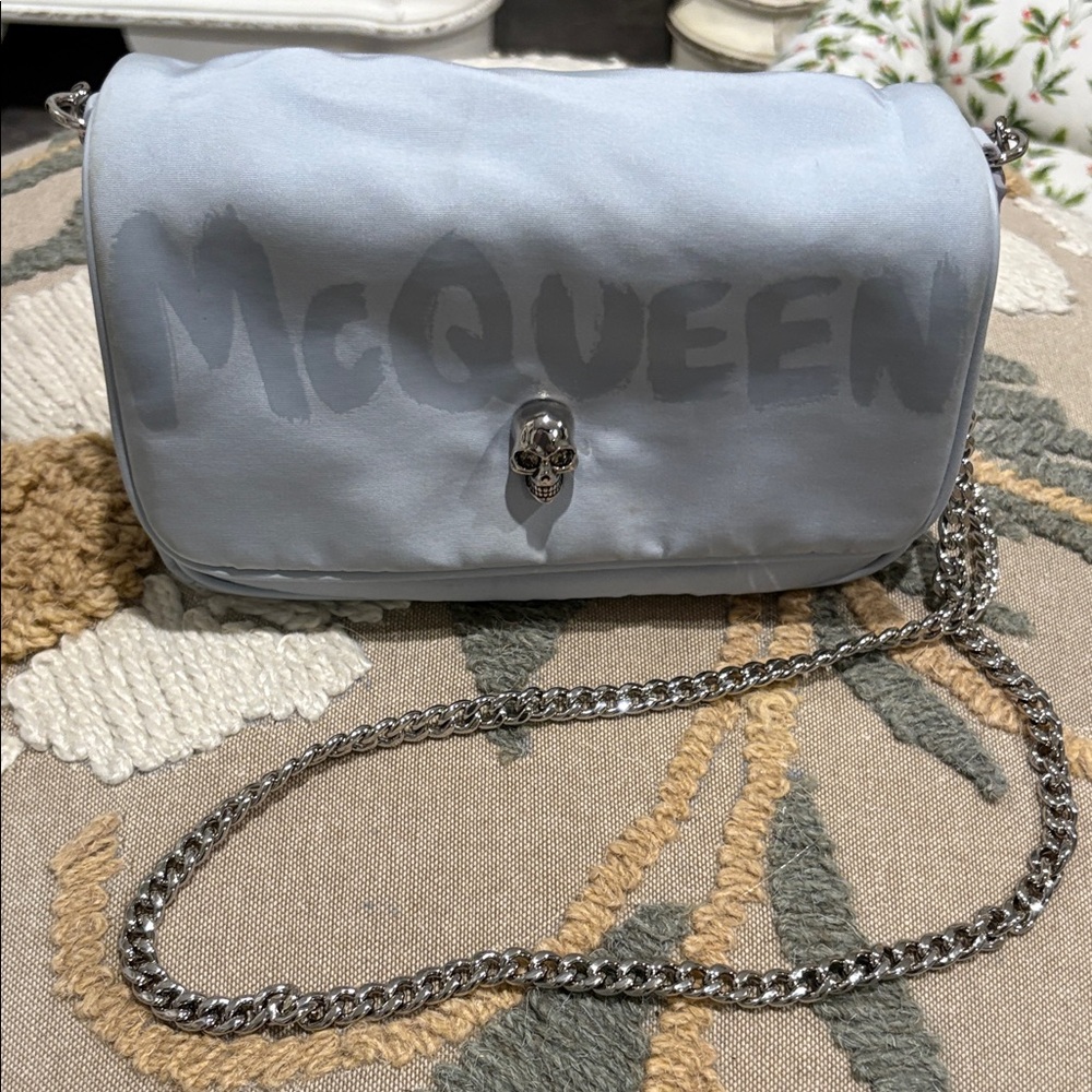Alexander McQueen Light Gray Crossbody Bag